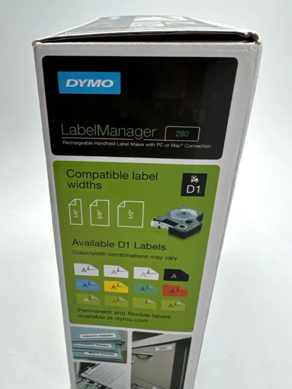 Dymo LabelManager 280 HandHeld Rechargable Label Maker PC Mac Connect NEW SEALED